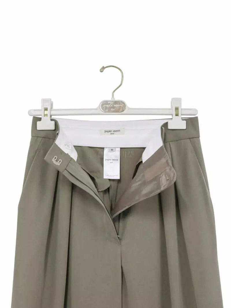 Paper Moon - Korean Women Fashion - #momslook - Low Waist Doublr Pants - 4