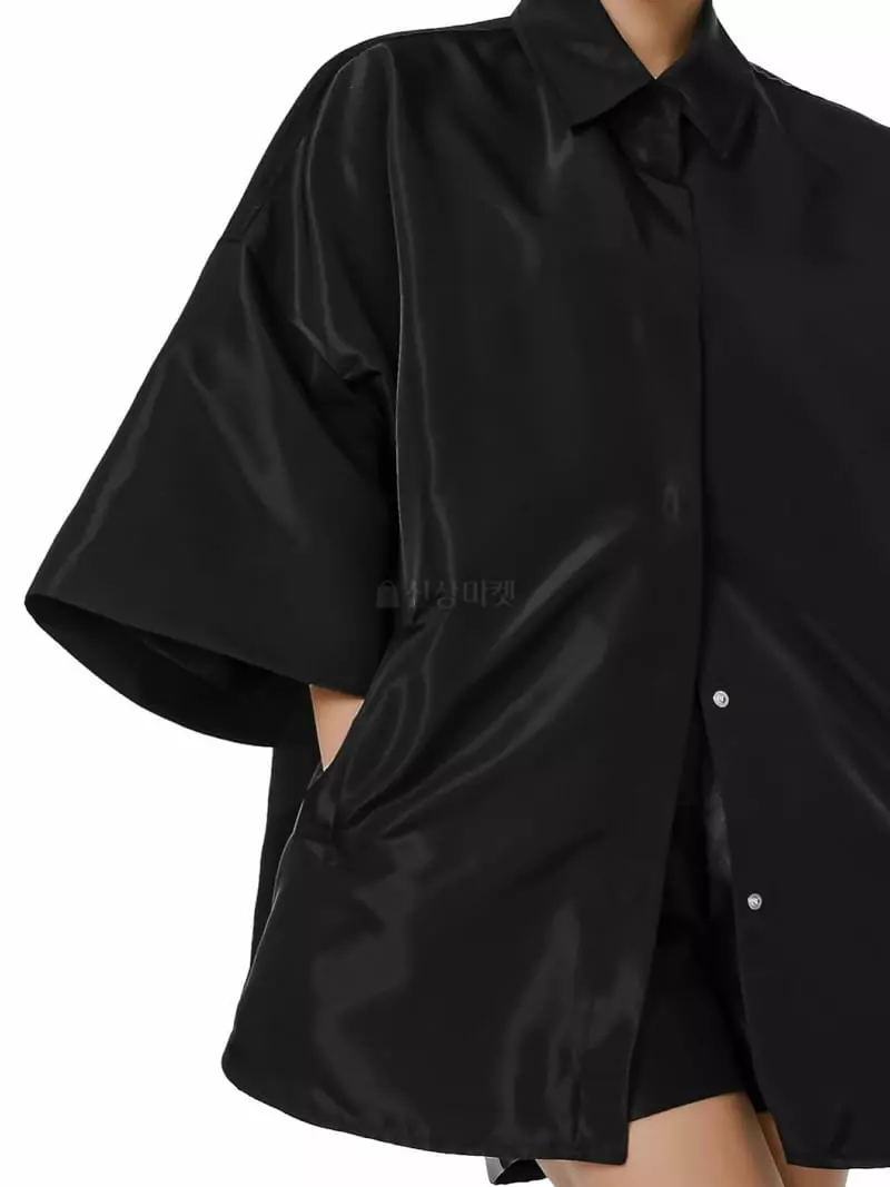 Paper Moon - Korean Women Fashion - #womensfashion - Shiny Half Cape Jacket - 3