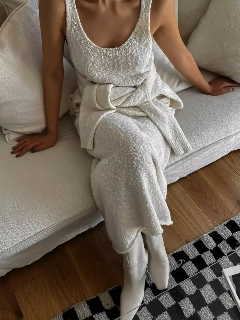 Paper Moon - Korean Women Fashion - #womensfashion - Sleeveless Knit One-piece - 3