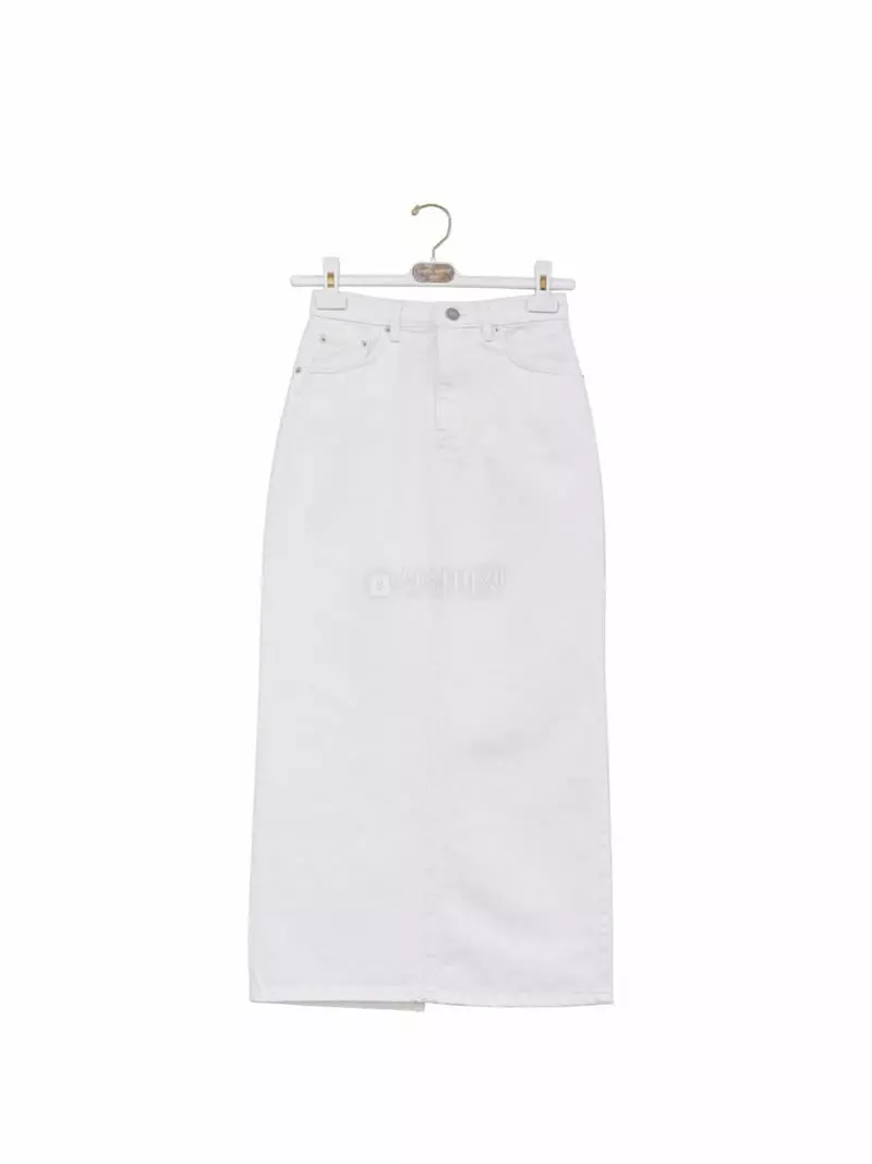 Paper Moon - Korean Women Fashion - #momslook - Corn Denim Pencel Skirt - 4