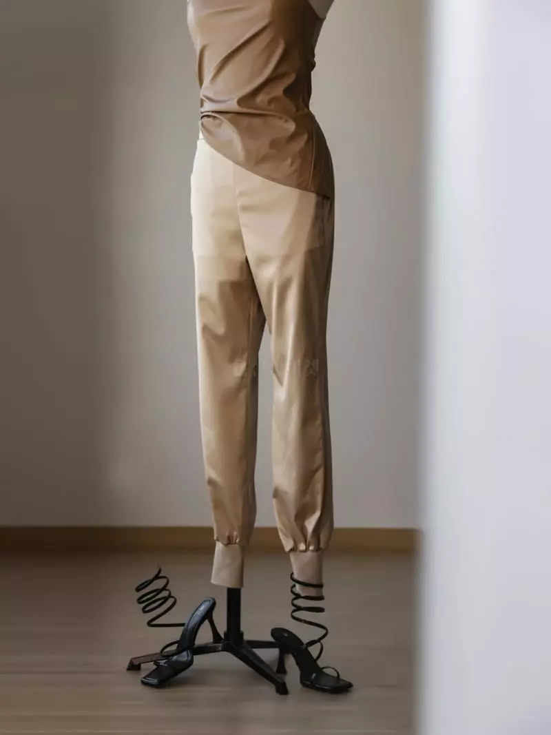 Paper Moon - Korean Women Fashion - #womensfashion - Satin Jogger Pants - 6