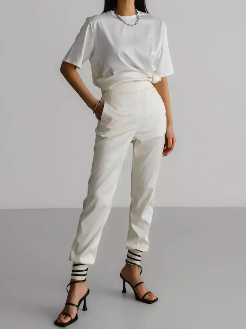 Paper Moon - Korean Women Fashion - #womensfashion - Classic Satin Short Sleeves Tee