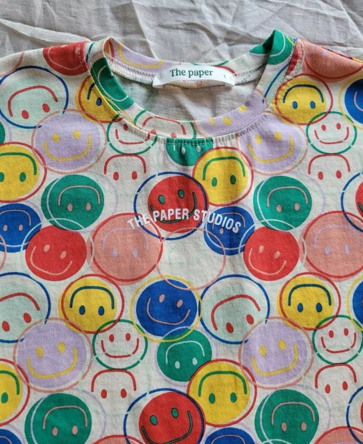 Paper Studios - Korean Children Fashion - #fashionkids - Smile Top Bottom Set - 8