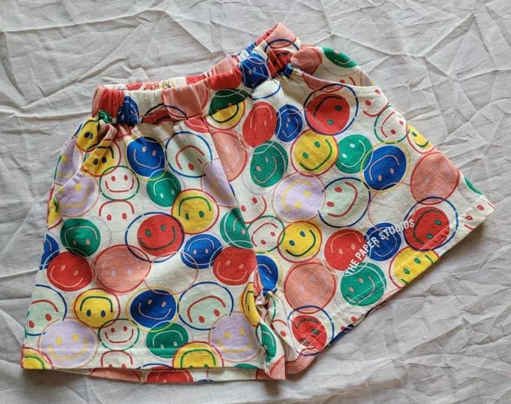 Paper Studios - Korean Children Fashion - #kidsshorts - Smile Top Bottom Set - 9