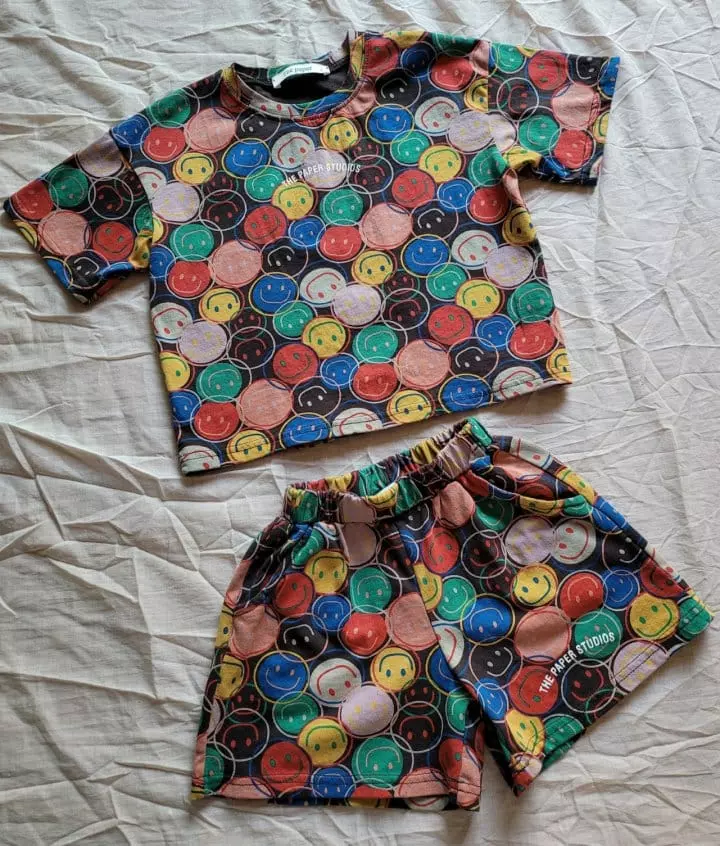 Paper Studios - Korean Children Fashion - #prettylittlegirls - Smile Top Bottom Set - 2