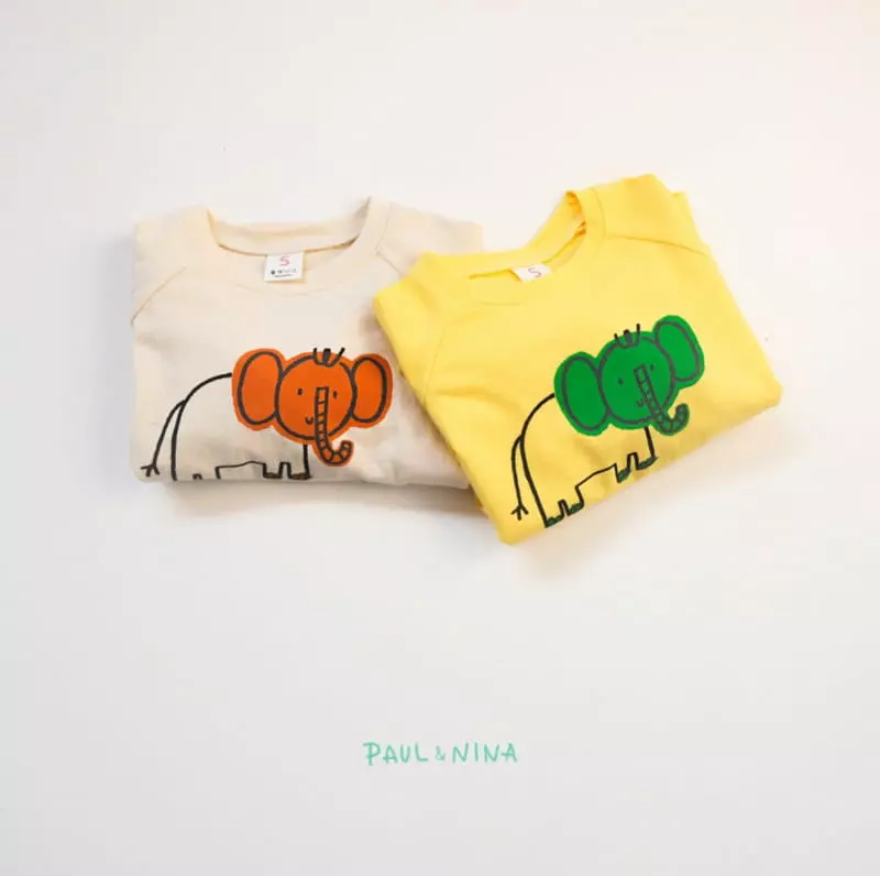 Paul & Nina - Korean Children Fashion - #designkidswear - Elephant Tee - 8