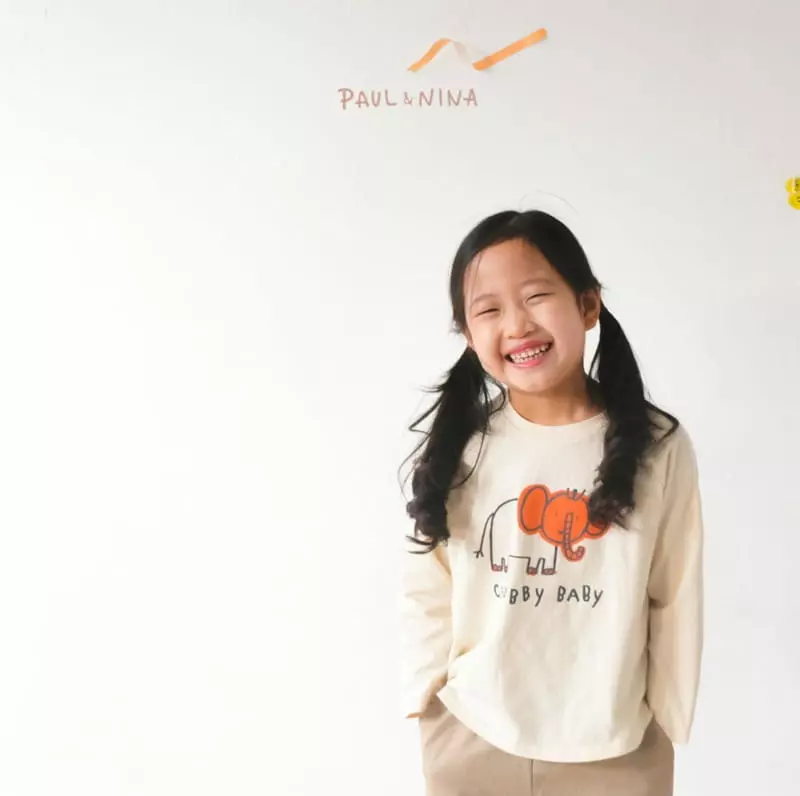 Paul & Nina - Korean Children Fashion - #discoveringself - Elephant Tee - 9