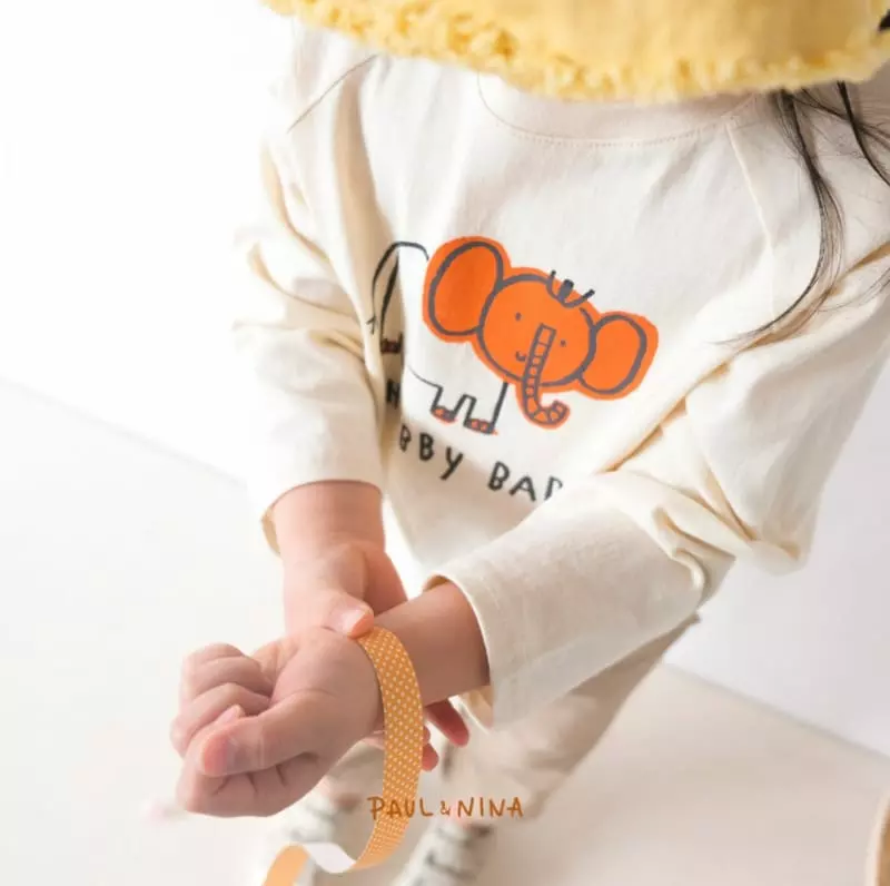 Paul & Nina - Korean Children Fashion - #fashionkids - Elephant Tee - 10