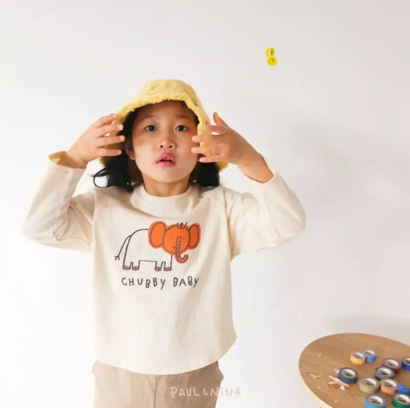 Paul & Nina - Korean Children Fashion - #minifashionista - Elephant Tee