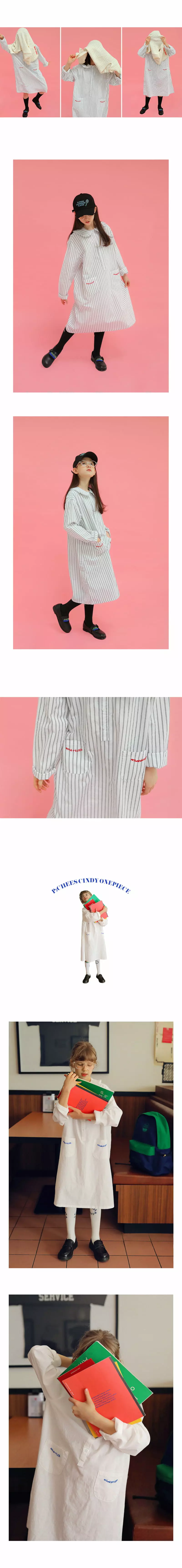 Peach-Cream - Korean Junior Fashion - #kidsshorts - Sindy One-piece - 3