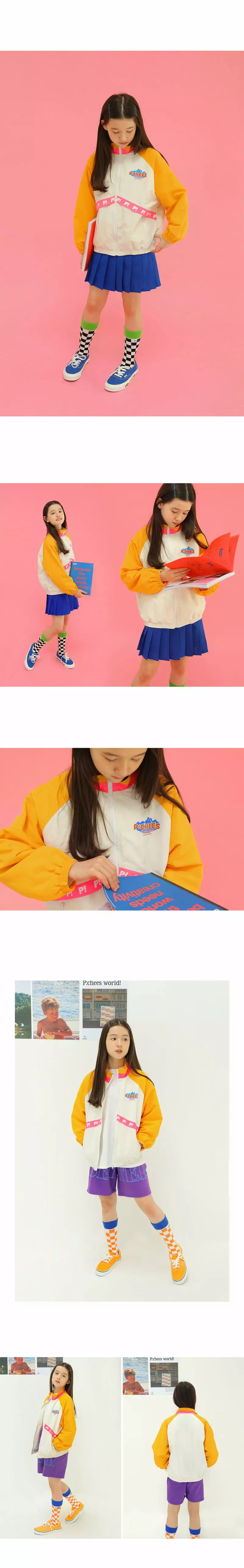 Peach-Cream - Korean Junior Fashion - #minifashionista - Udben Wind Breaker - 3