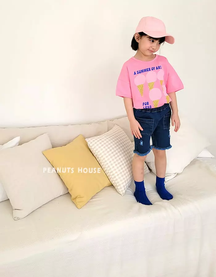 Peanuts - Korean Children Fashion - #childofig - 5 Denim Shorts - 6