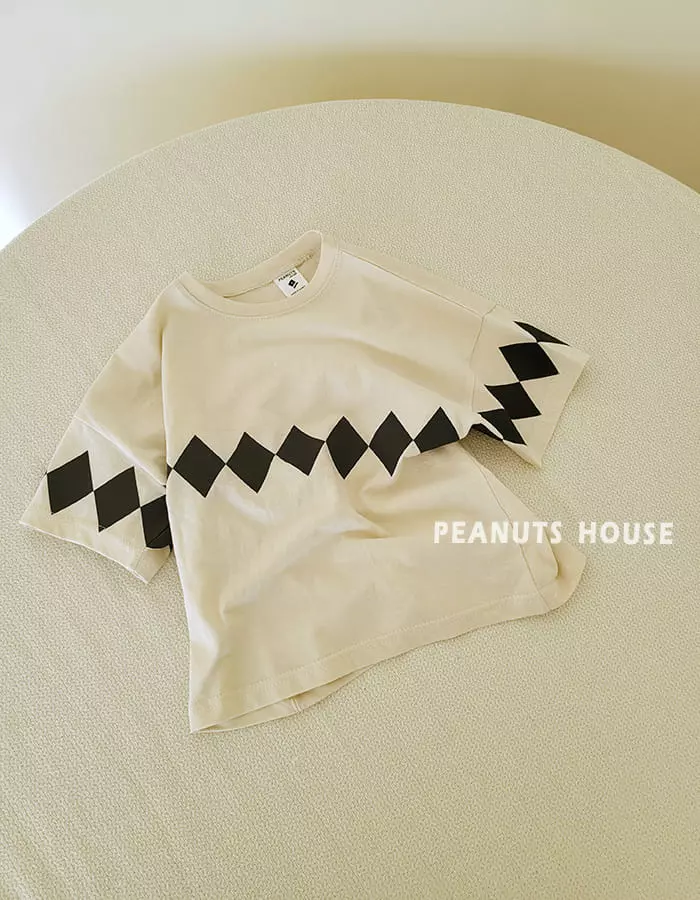 Peanuts - Korean Children Fashion - #childofig - Argyle Tee - 4