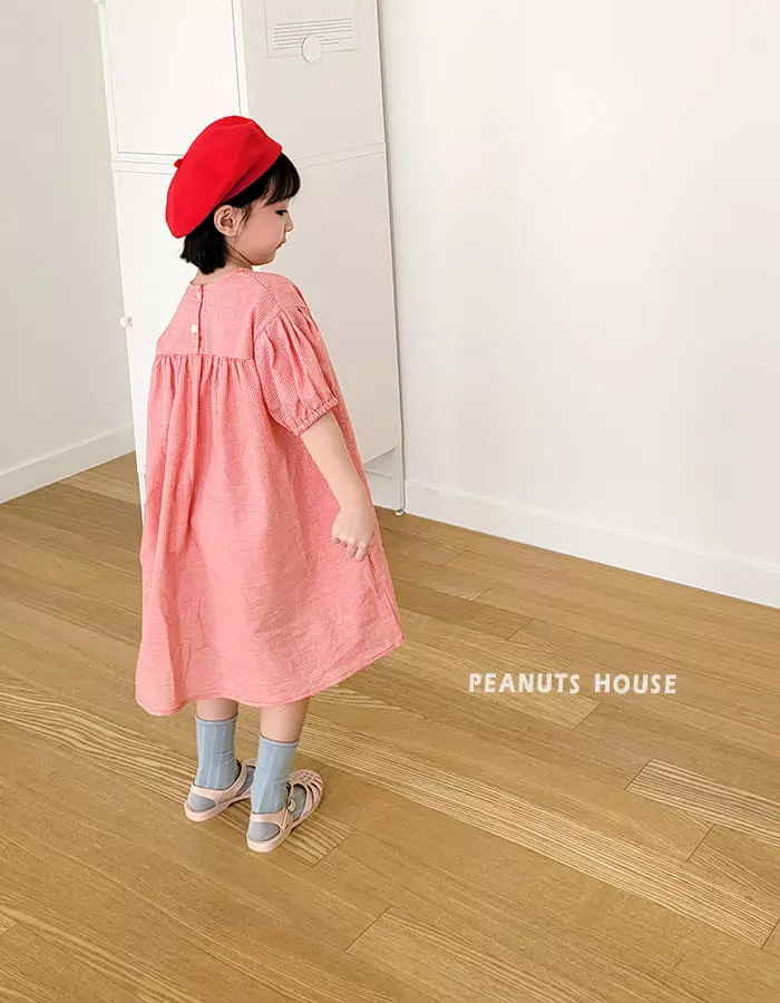 Peanuts - Korean Children Fashion - #fashionkids - Check One-piece - 2