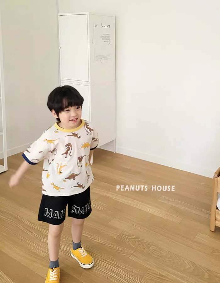 Peanuts - Korean Children Fashion - #kidsshorts - Jurassic Tee - 5