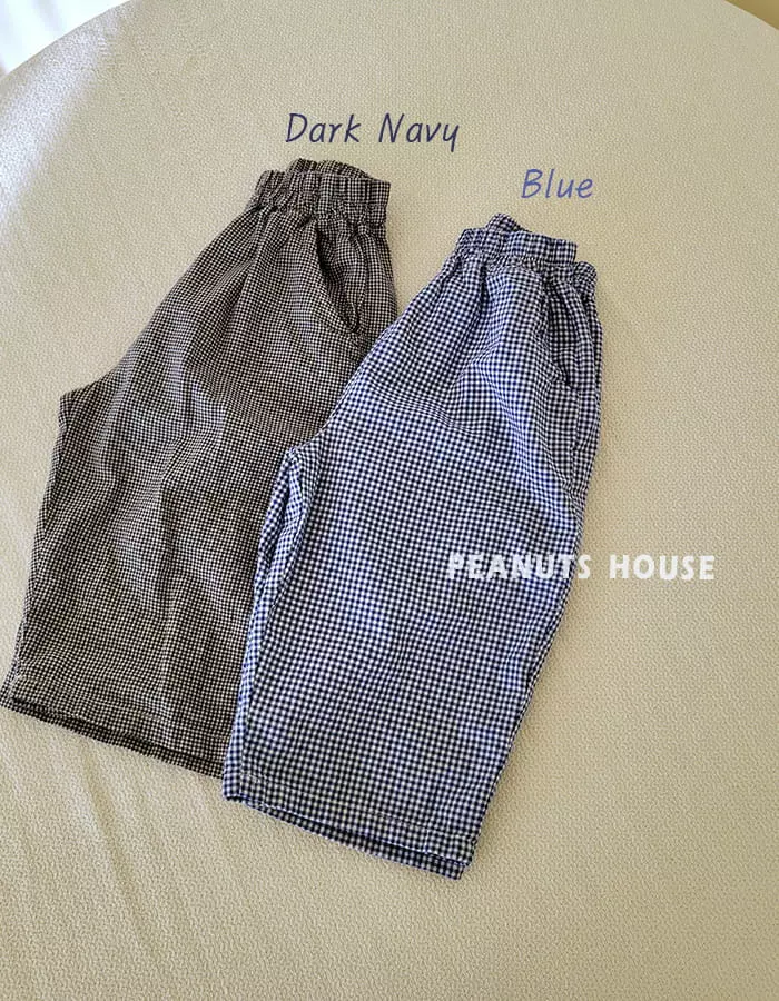 Peanuts - Korean Children Fashion - #kidsshorts - Capri Check Pants
