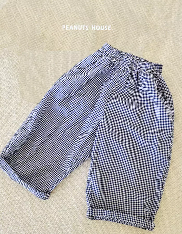 Peanuts - Korean Children Fashion - #kidsstore - Capri Check Pants - 2