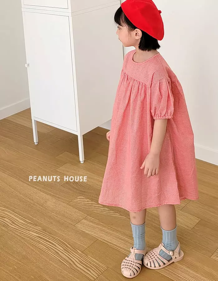 Peanuts - Korean Children Fashion - #kidzfashiontrend - Check One-piece - 5
