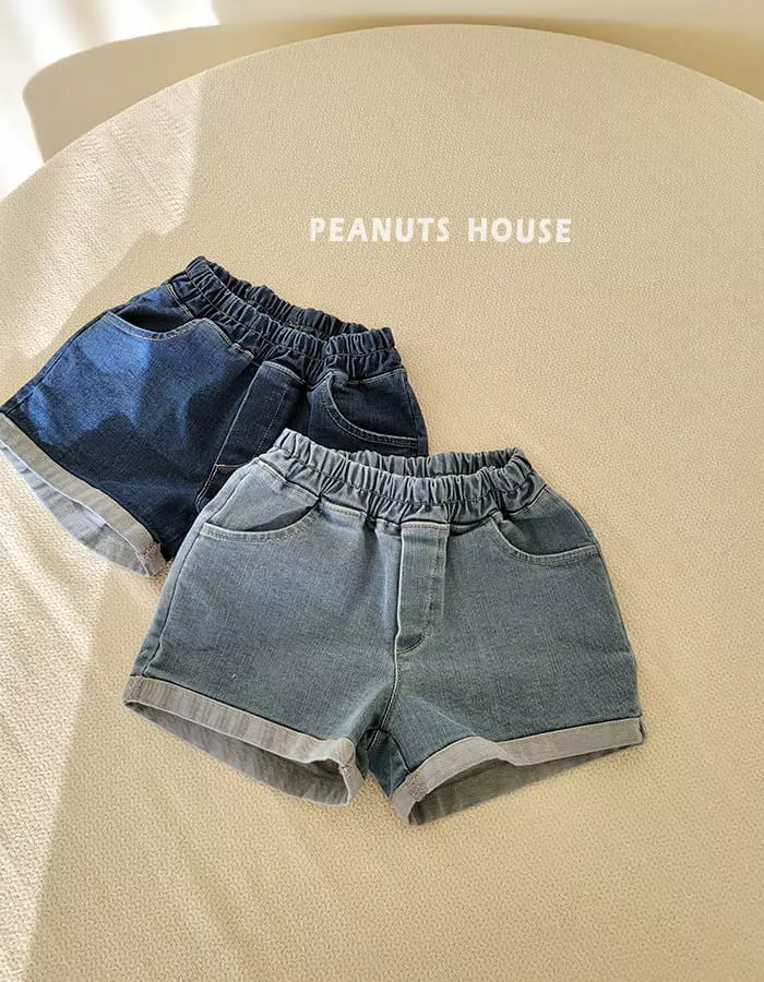 Peanuts - Korean Children Fashion - #kidzfashiontrend - Denim Shorts