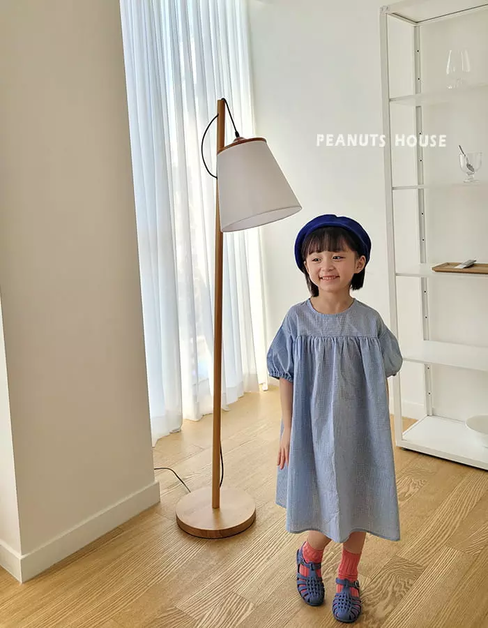 Peanuts - Korean Children Fashion - #littlefashionista - Check One-piece - 7