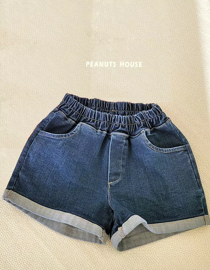 Peanuts - Korean Children Fashion - #littlefashionista - Denim Shorts - 3