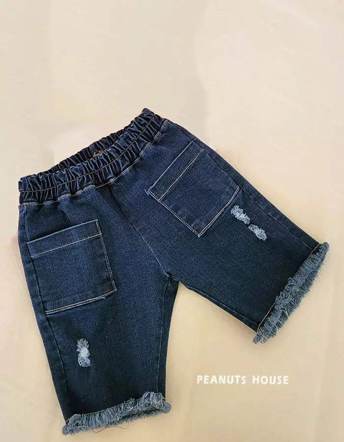 Peanuts - Korean Children Fashion - #littlefashionista - 5 Denim Shorts - 2
