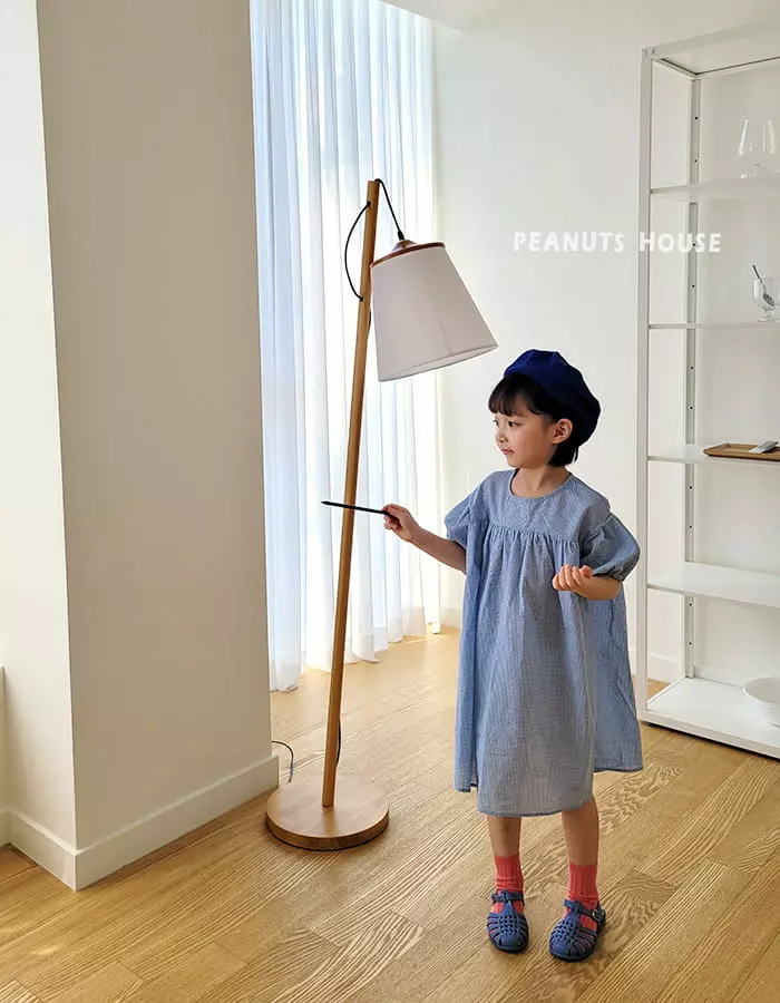 Peanuts - Korean Children Fashion - #magicofchildhood - Check One-piece - 8