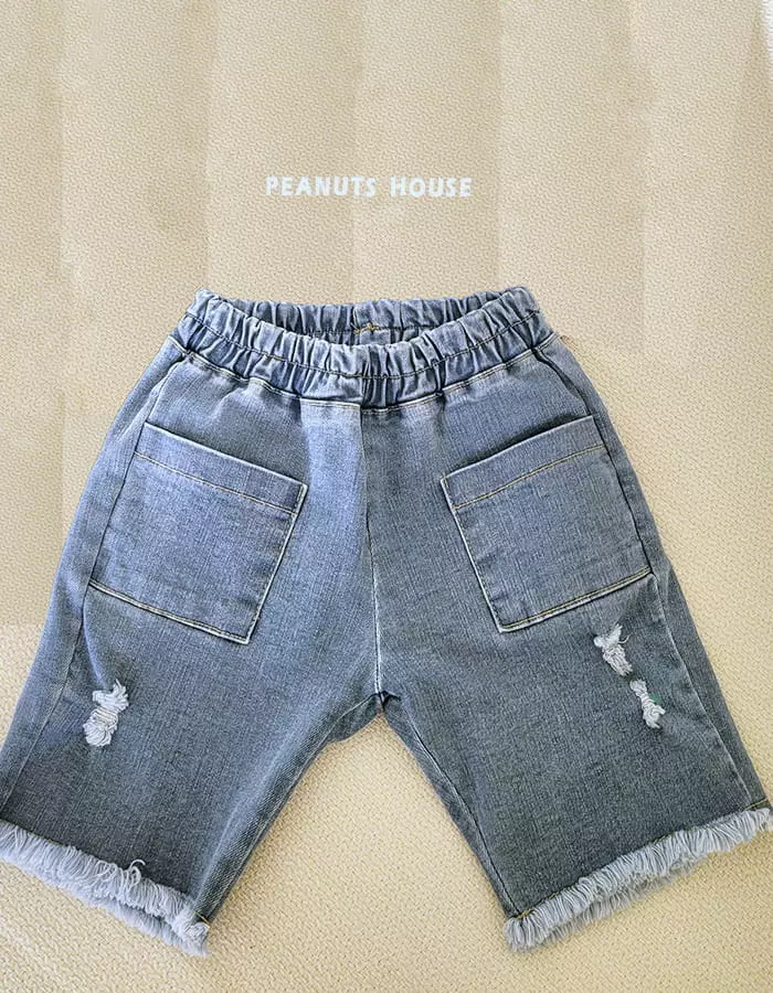 Peanuts - Korean Children Fashion - #magicofchildhood - 5 Denim Shorts - 3
