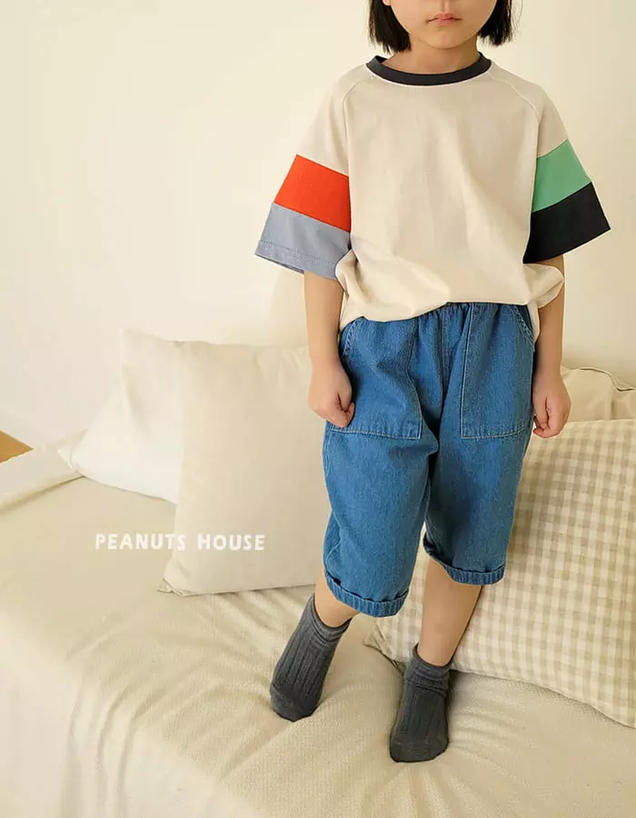Peanuts - Korean Children Fashion - #minifashionista - Capri Jeans - 9