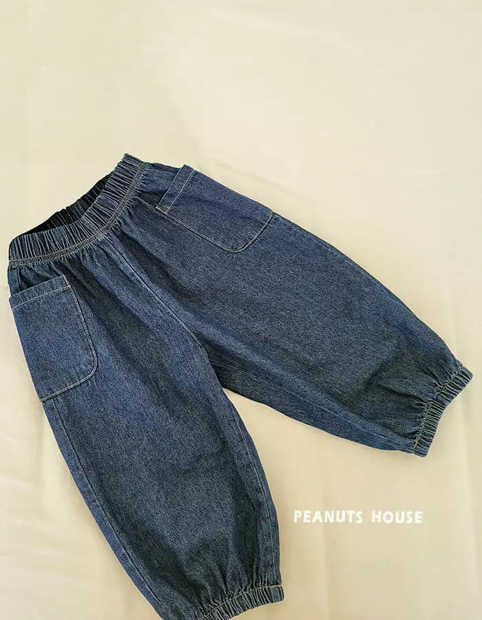 Peanuts - Korean Children Fashion - #minifashionista - Banding Jeans - 3