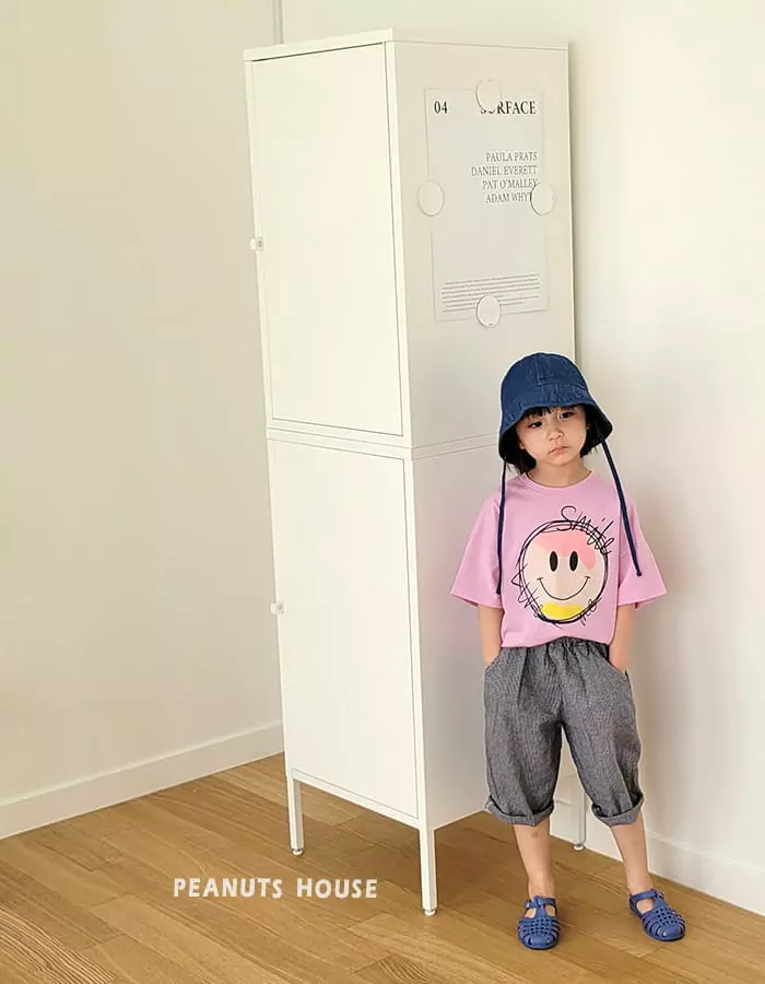 Peanuts - Korean Children Fashion - #prettylittlegirls - Capri Check Pants - 8