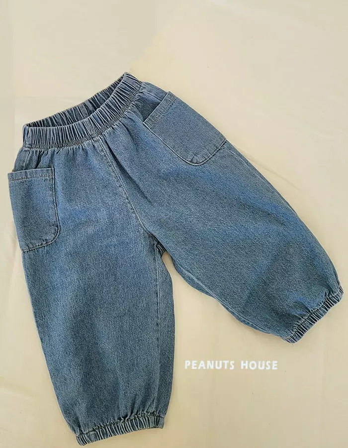 Peanuts - Korean Children Fashion - #minifashionista - Banding Jeans - 4