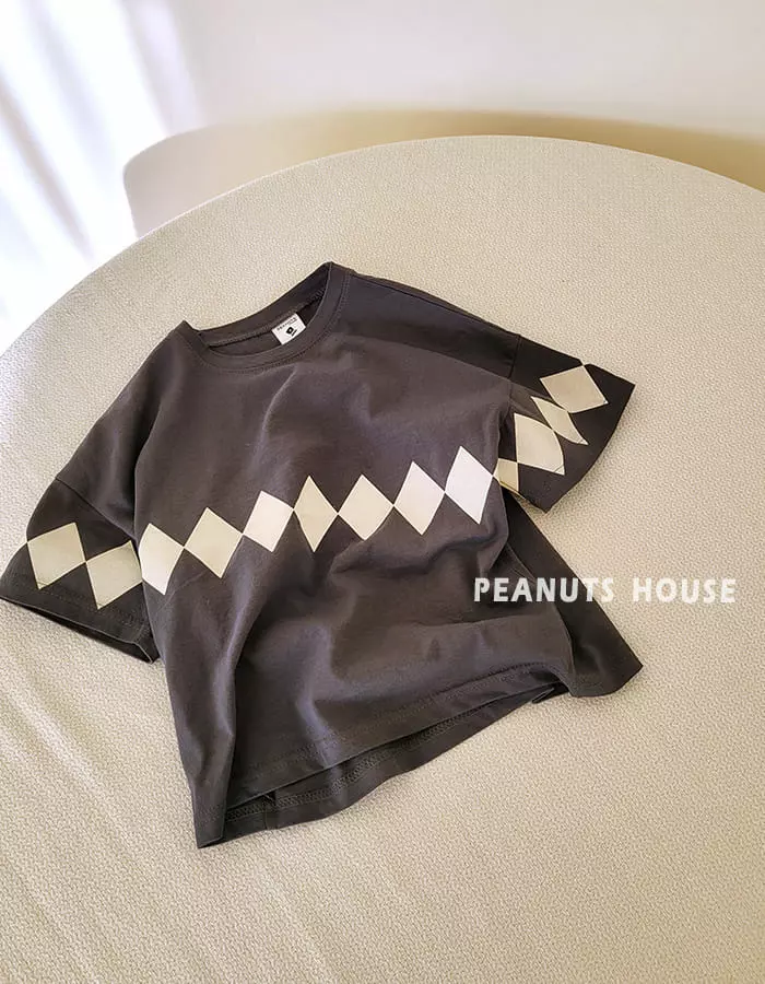 Peanuts - Korean Children Fashion - #stylishchildhood - Argyle Tee - 2