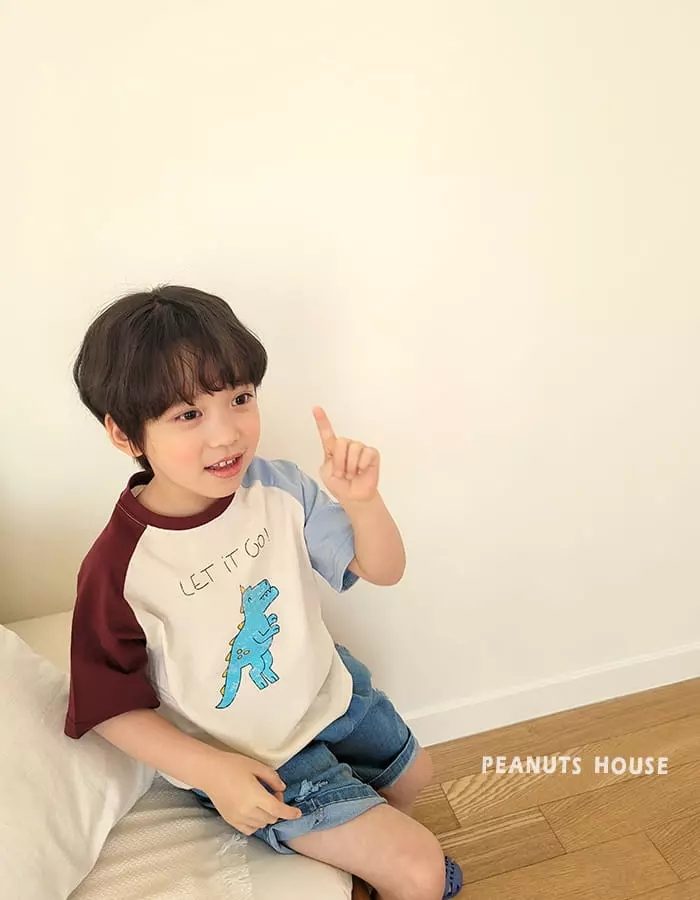 Peanuts - Korean Children Fashion - #todddlerfashion - Dino Tee - 6