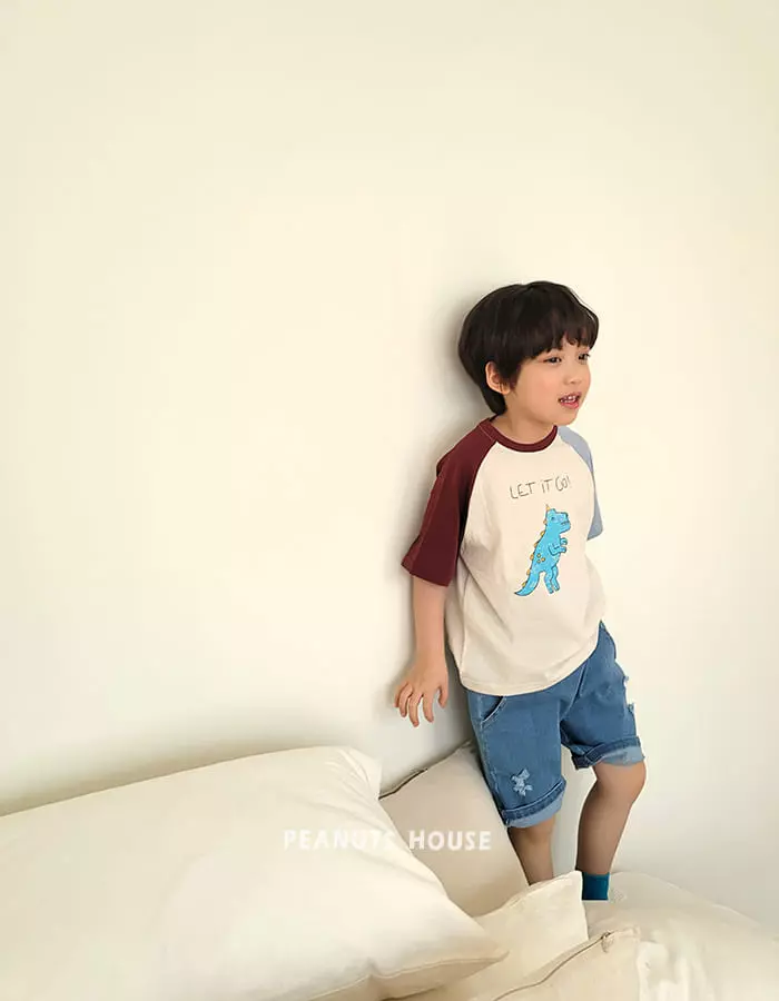 Peanuts - Korean Children Fashion - #toddlerclothing - Dino Tee - 7