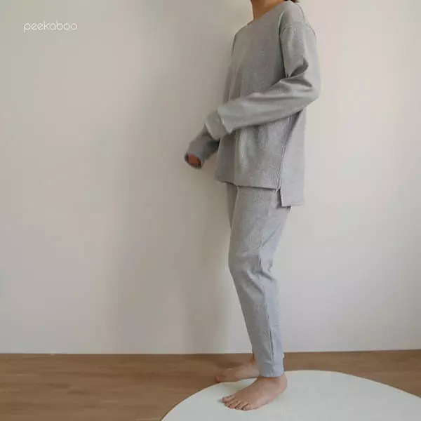 Peekaboo - Korean Women Fashion - #womensfashion - Mom Dad Lounge Easywear - 2