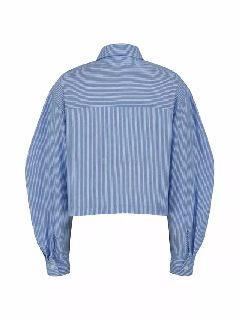 Pic - Korean Women Fashion - #womensfashion - Other Crop Balloon Shirt - 4