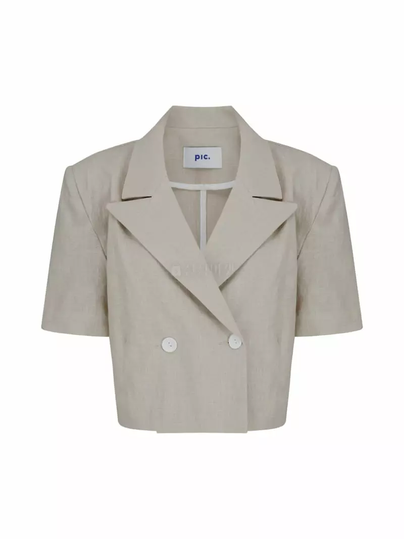 Pic - Korean Women Fashion - #momslook - Linen Crop JAcket - 3