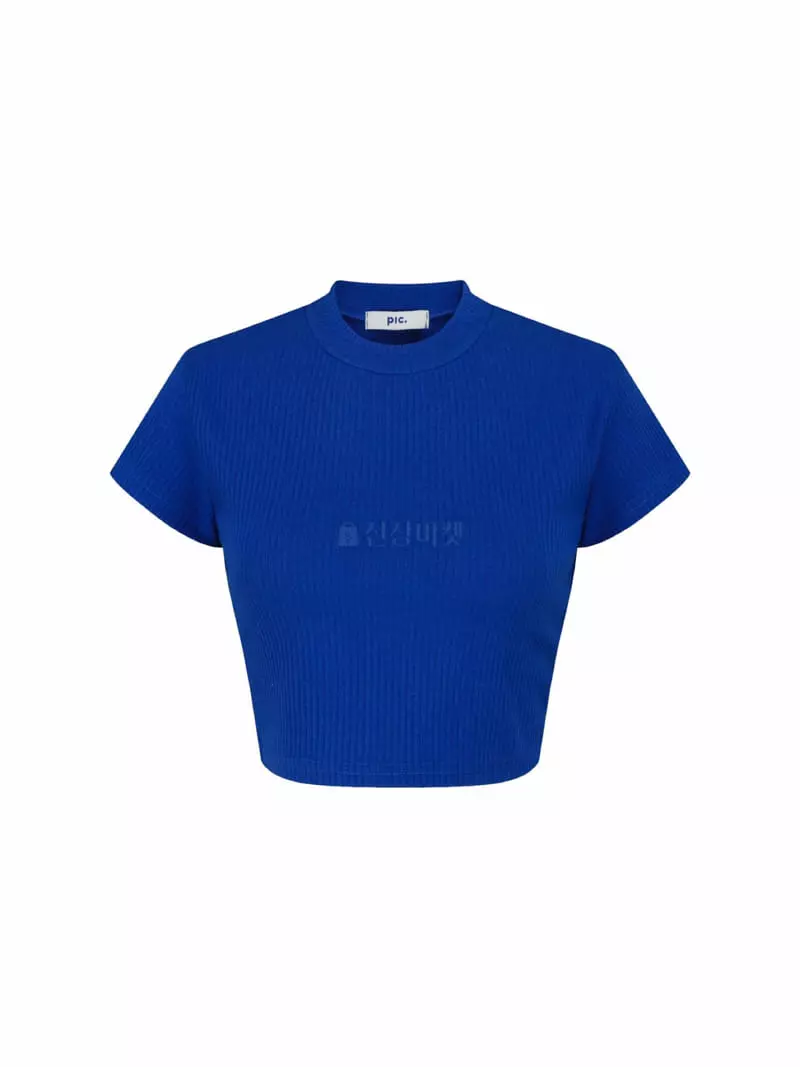 Pic - Korean Women Fashion - #momslook - Rib Cap Crop Tee