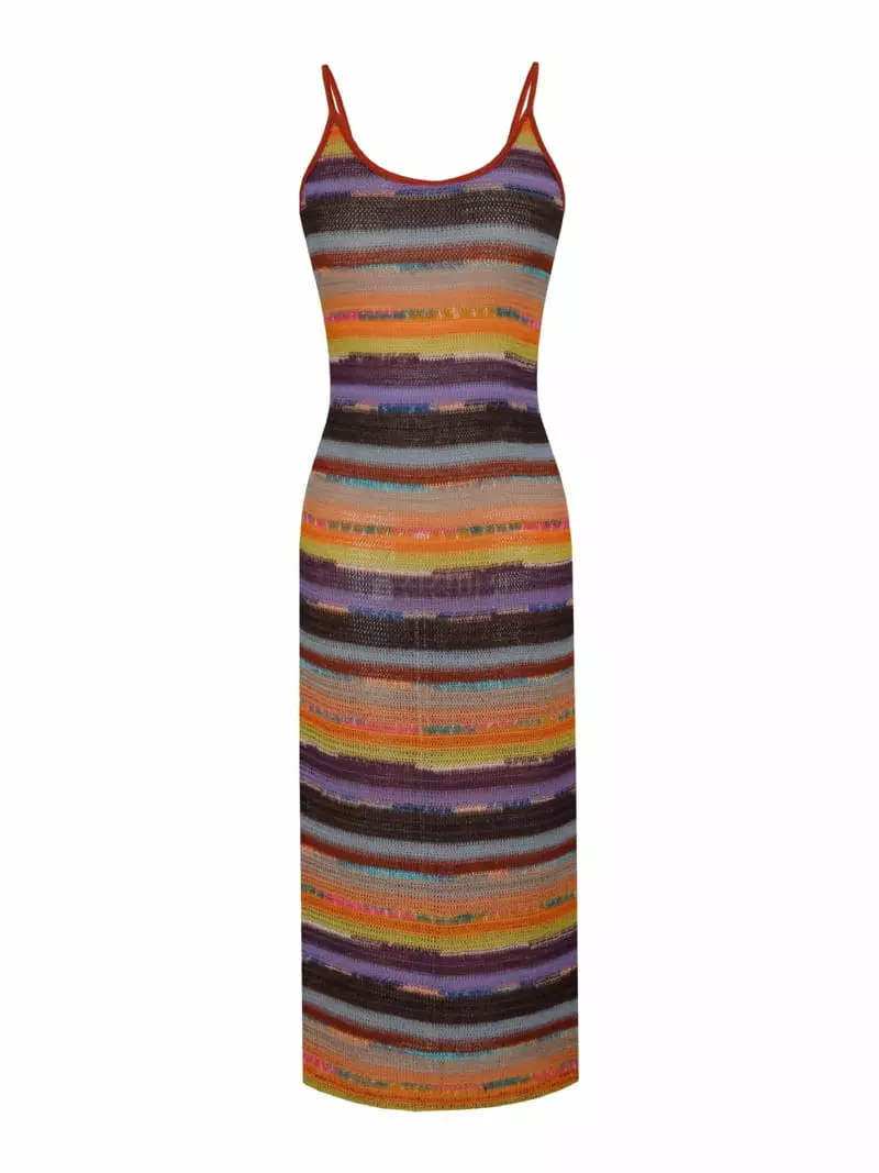 Pic - Korean Women Fashion - #thatsdarling - Stripes Knit One-piece - 7