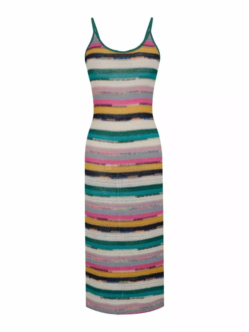 Pic - Korean Women Fashion - #thelittlethings - Stripes Knit One-piece - 8