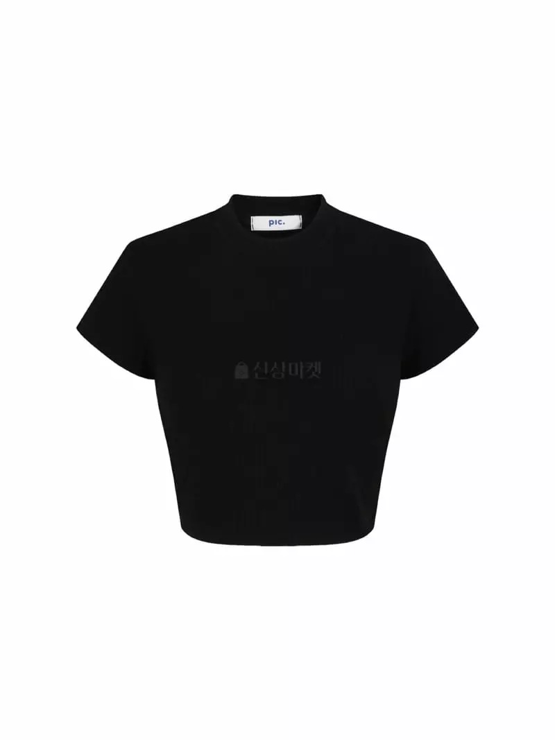 Pic - Korean Women Fashion - #vintagekidsstyle - Rib Cap Crop Tee - 5