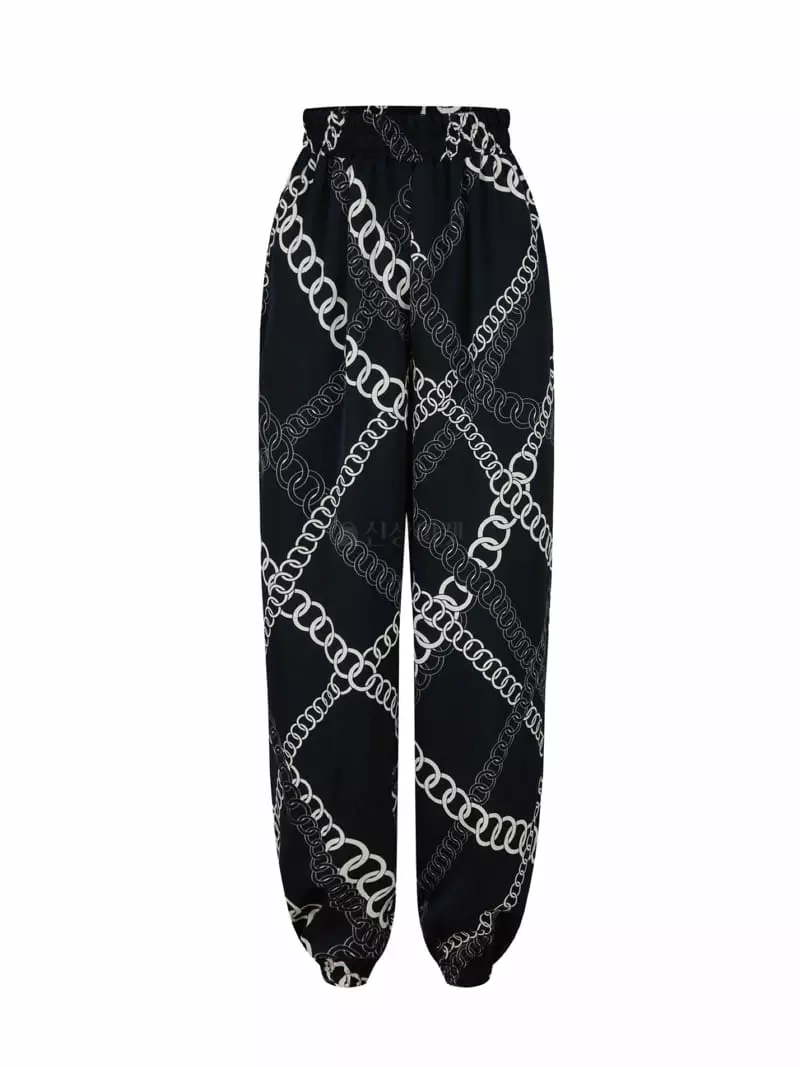 Pic - Korean Women Fashion - #womensfashion - Chain Jogger Pants - 2