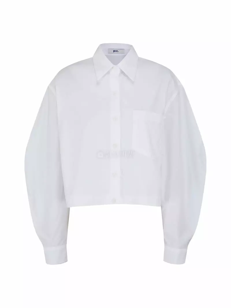 Pic - Korean Women Fashion - #womensfashion - Other Crop Balloon Shirt