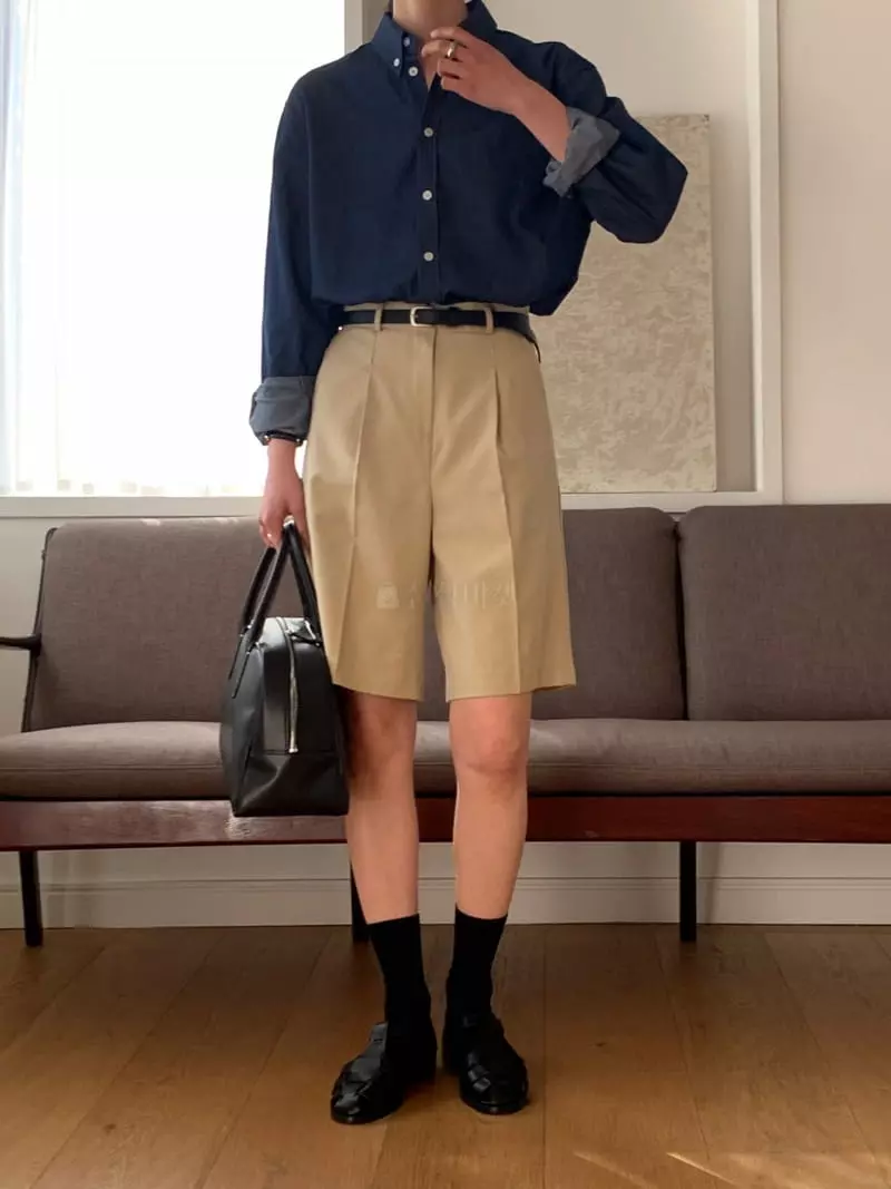 Plat - Korean Women Fashion - #momslook - Tone Boy Shorts - 5