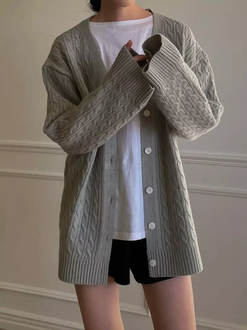 Plat - Korean Women Fashion - #womensfashion - Twist Cardigan - 4