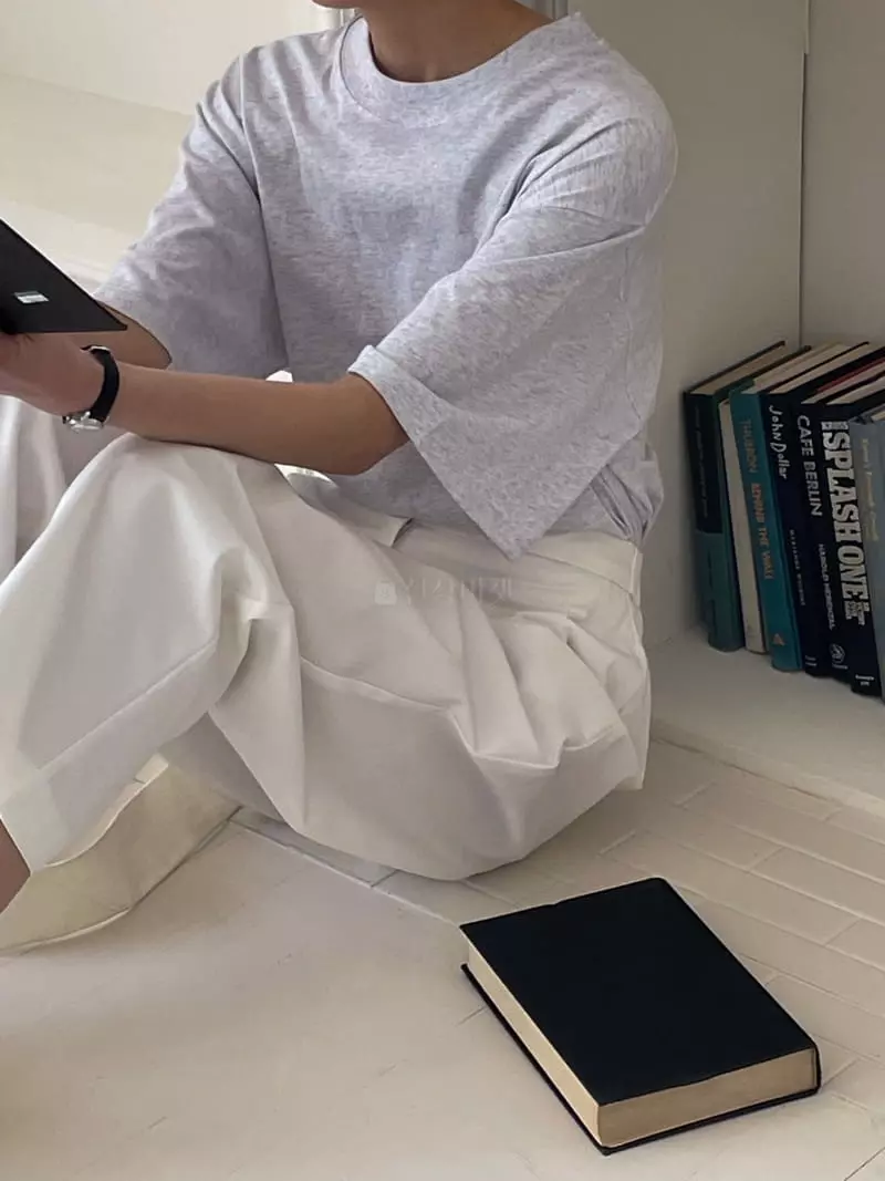 Plat - Korean Women Fashion - #momslook - Bio Short Sleeves Tee - 2