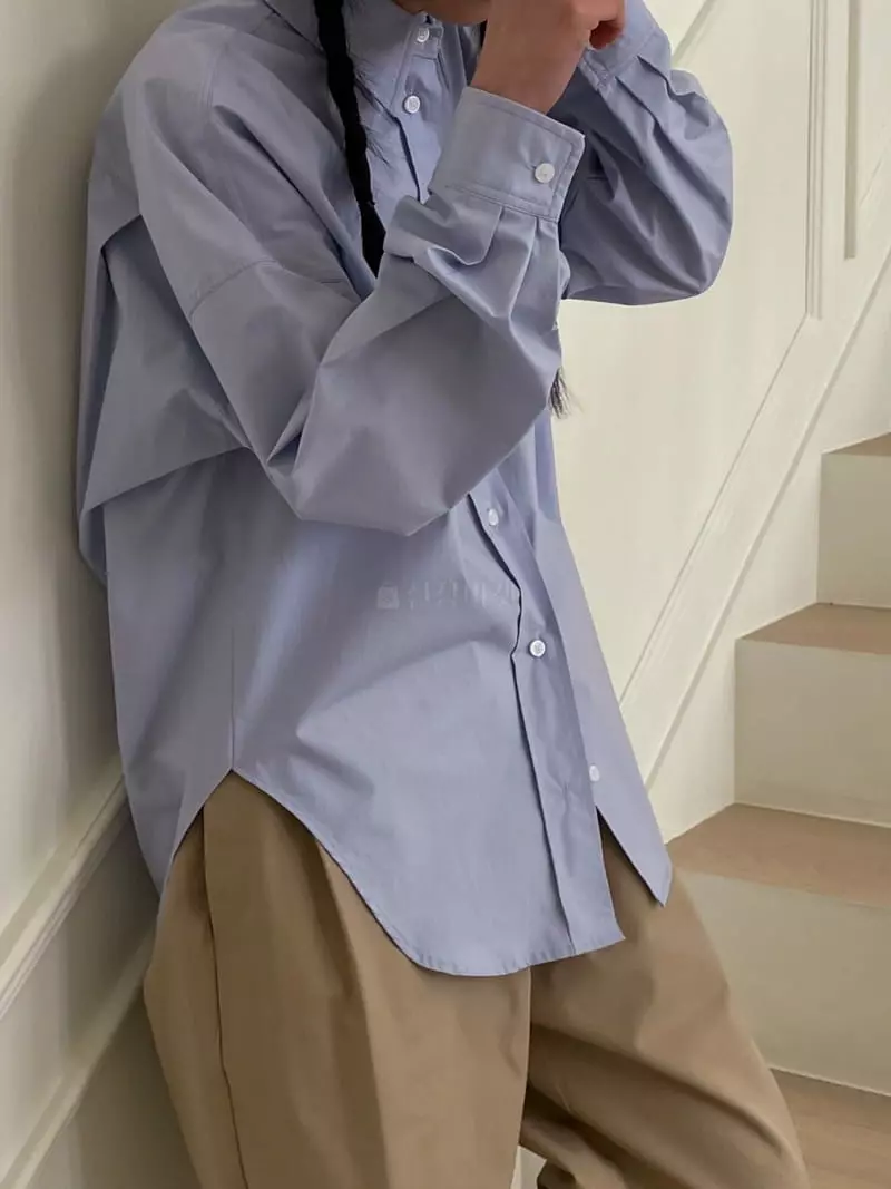 Plat - Korean Women Fashion - #womensfashion - Boxy Cotton Shirt - 4