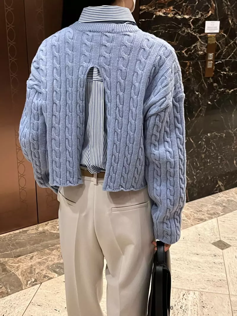 Plat - Korean Women Fashion - #womensfashion - Mumu Twist Knit - 4