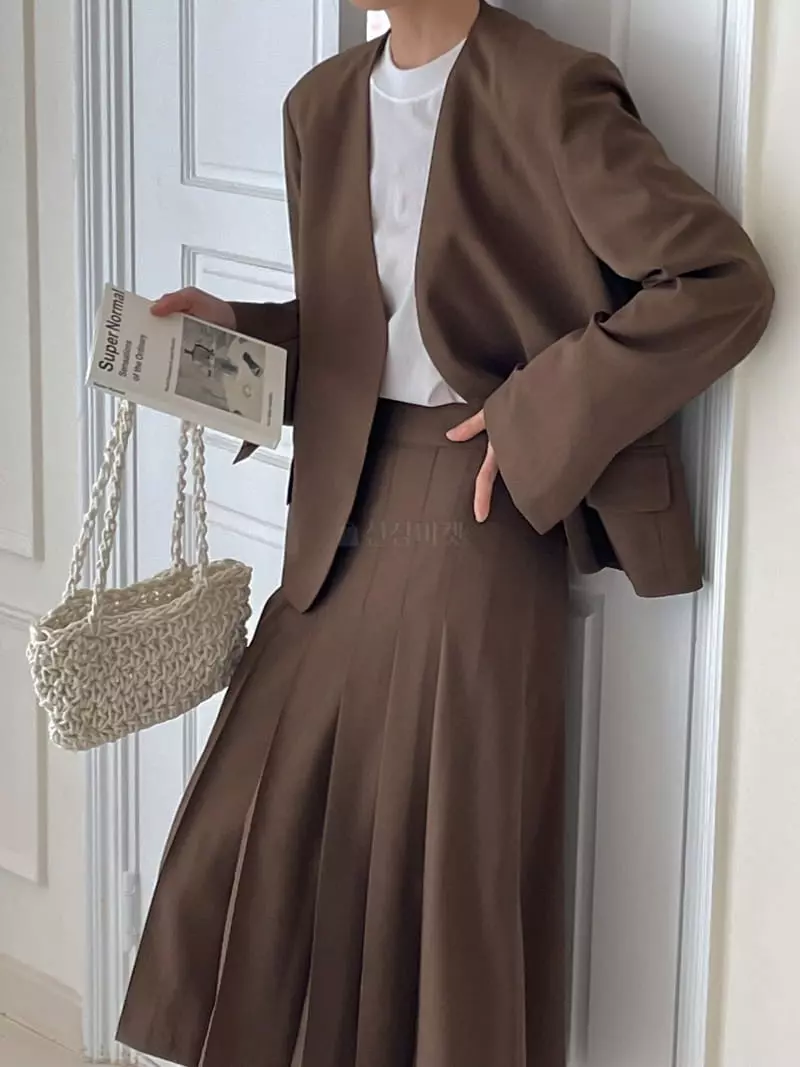 Plat - Korean Women Fashion - #vintageinspired - Layna Collar Jacket - 5